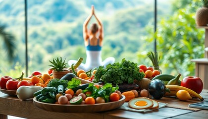 Embracing wellness with fresh foods and mindfulness