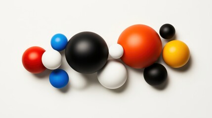 Colorful Spheres Abstract Art