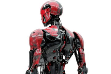 Robotics Exterior Shell Design Isolated on Transparent or White Background