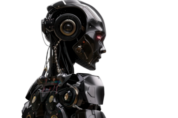 High-Quality Robot Casing Isolated on Transparent or White Background