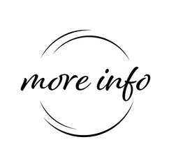 more info text information sign	