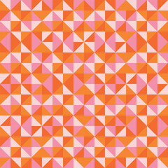 Abstract background geometry minimalistic design in vintage hippie style. Vector seamless pattern with 70s colors. ready to use for textile, cloth, wrap and other.