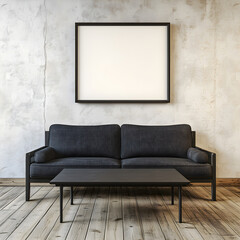 Art deco, classic style interior design of modern living room.Classic living room with armchair, coffee table. Wood details and simulated moldings create a sophisticated atmosphere.