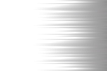 Fototapeta premium Black radial comics style lines, Straight Vertical Lines, isolated on white background. Speed abstract. Vector illustration 