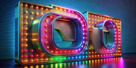 Obraz premium 3D Animated Sign on Green Screen for Urban Exploration Photography in 4K Quality