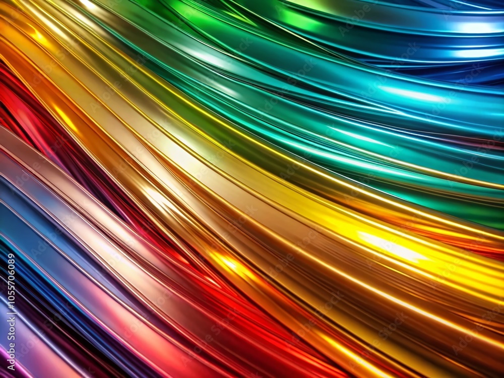 Aufkleber abstract colorful shiny lines - vibrant patterns for creative designs and backgrounds