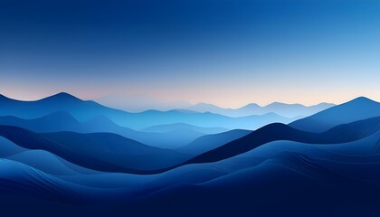 Obraz premium A gradient color layer design, where each layer subtly transitions from deep indigo