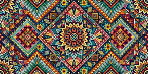 Abstract Geometric Pattern Landscape for Modern Design and Art Enthusiasts