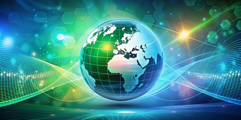 Abstract Globe Background for Medical Health Care Innovation Concept