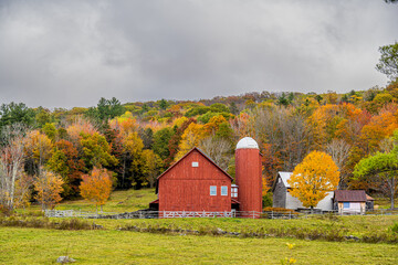 Red Barn and Autumn Colors