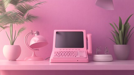 Old flip phone with intricate details on screen and keypad placed on a minimalist desk setup evoking retro vibes
