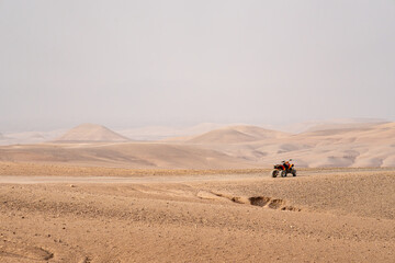 Quad in the Agafay desert, Morocco, North Africa