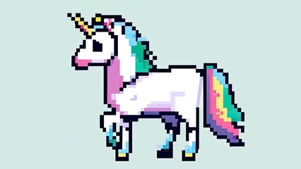 Pixel art illustration drawing paint
