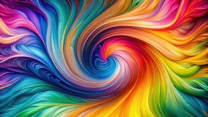 Vibrant Abstract Swirling Paint Pattern in Multicolors for Creative Backgrounds