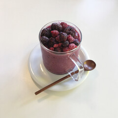 베리 블루베리 스무디 주스 카페음료