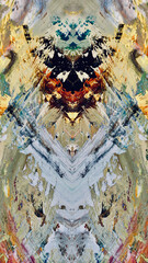 Abstract background art . Ethnic pattern. Mixtures of oil paint. Trendy hand painting canvas. Wall decor and Wall art prints Idea. 3D Texture. Art object