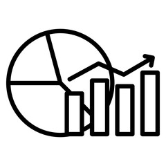 Market Share Outline Icon