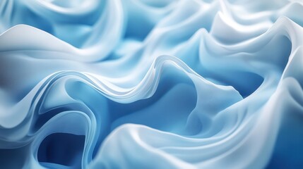 Obraz premium Abstract blue and white wavy background.
