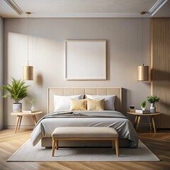 mockup modern living room