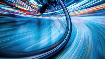 Dynamic Bicycle Wheel in Motion