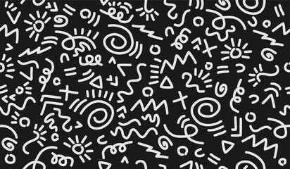 Abstract background with hand drawn pattern design