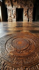 Obraz premium Artistic Floor Plates with Intricate Designs