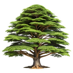 Enchanted cedar tree on transparent background