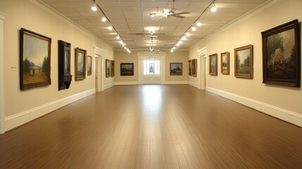Bright and Spacious Art Gallery Interior