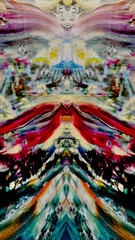 Abstract background art . Ethnic pattern. Mixtures of oil paint. Trendy hand painting canvas. Wall decor and Wall art prints Idea. 3D Texture. Art object