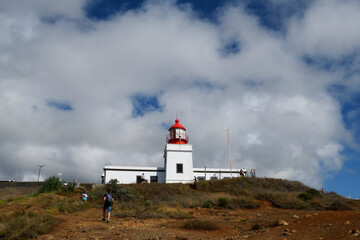 the Ponta do Pargo Lighthouse -  a historic lighthouse Situated on the westernmost tip of the island of Madeira (Madeira, Portugal)