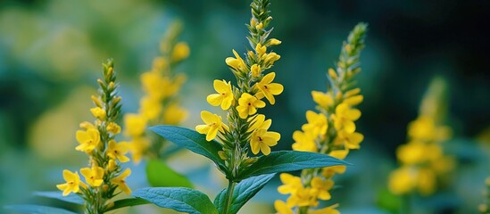 Flowers Of Yellow Loosestrife Lysimachia Vulgaris