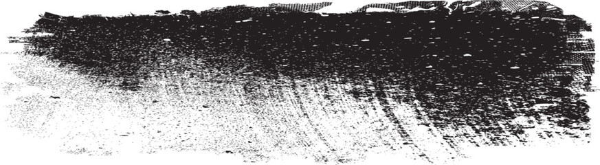 Brush paint .Grunge Paint Roller . Vector brush Stroke . Distressed banner . Black stripe with rough edges. paintbrush design element . Gradient brush . Bulge line . Distress textured stroke