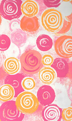 Geometric and Organic Doodle Tile and Carpet Designs with White Borders | Hand-drawn, Abstract, Floral, and Symmetrical Patterns in Soft Pastel and Earth Tones