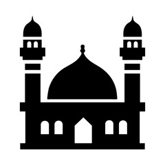 muslim mosque vector icon