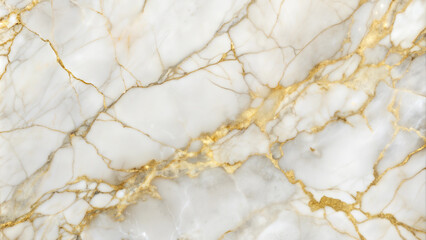 Fototapeta premium Elegant white marble with golden veins for luxurious interior design and decor