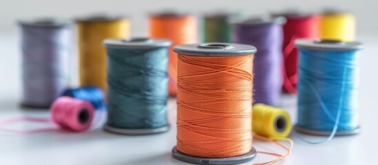 Metal Spools Of Threads Colored Bobbins For Sewing Machine