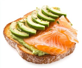 Healthy Salmon and Avocado Toast