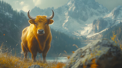 The Golden Takin: A Rare Biography of a Goat-Like Animal Thriving in China's Picturesque Mountains