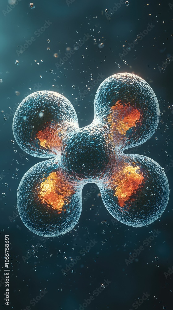 Poster dynamic 3d visualization of cell division process