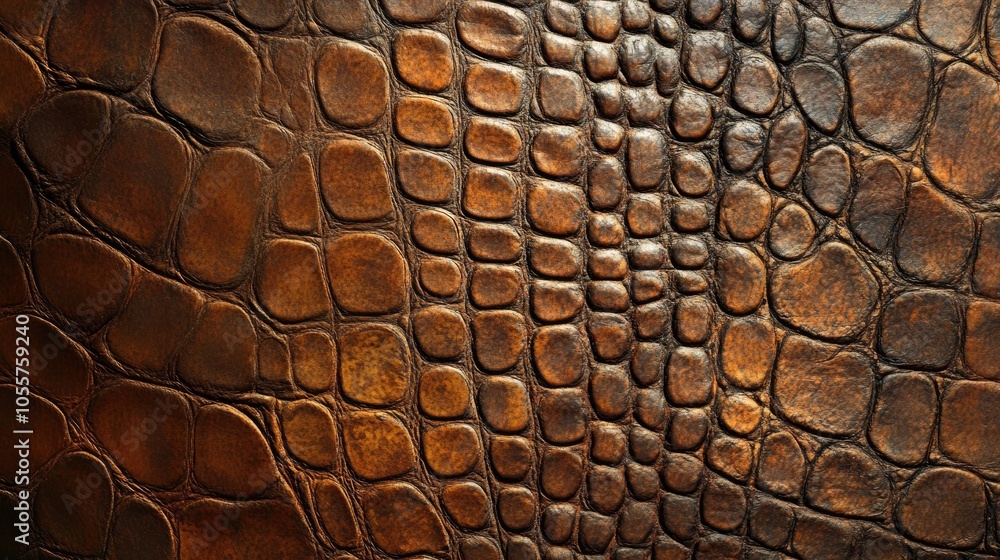 Aufkleber brown reptile skin texture for leather backgrounds ideal for various design projects and presentatio