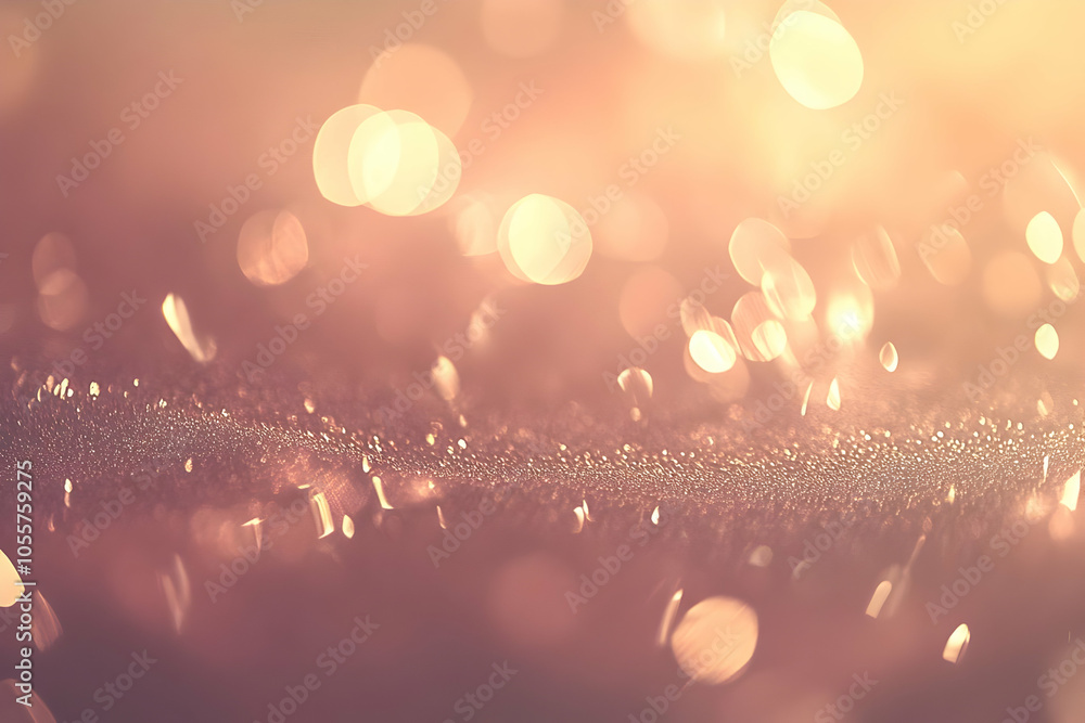 Poster a soft, shimmering background with bokeh effects, creating a dreamy and ethereal atmosphere.