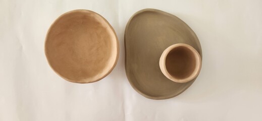 Rustic Ceramic Bowl and Plate Set