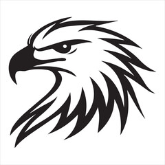 Logo modern american freedom on white background logo style minimalism eagle

