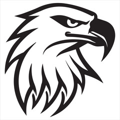 Logo modern american freedom on white background logo style minimalism eagle

