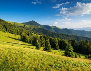 Fototapeta premium Dramatic sky looking at the High Tatras from Pass over Lapszanka. Lapszanka, Lesser Poland, Poland. Discover the beauty of earth. 