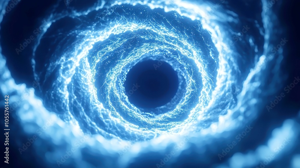 Poster celestial vortex unveiling ancient alien presence, mesmerizing seamless loop of cosmic energy and ex