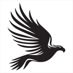 Logo modern american freedom on white background logo style minimalism eagle

