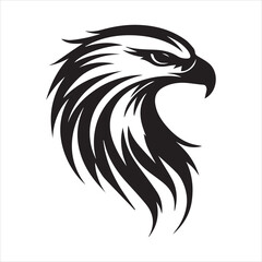 Logo modern american freedom on white background logo style minimalism eagle

