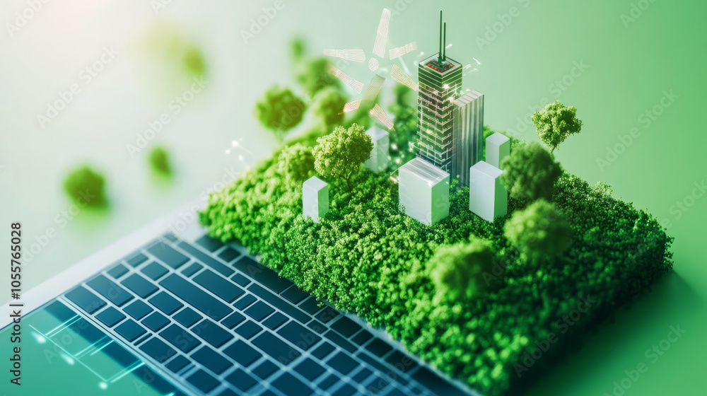 Poster software engineers optimizing code for green technology, ensuring minimal energy consumption and sus
