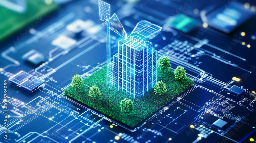 Poster software engineers optimizing code for green technology, ensuring minimal energy consumption and sus
